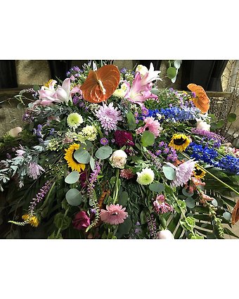 Touch of Tropics Casket Spray
