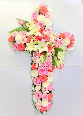 Bed of Roses Cross
