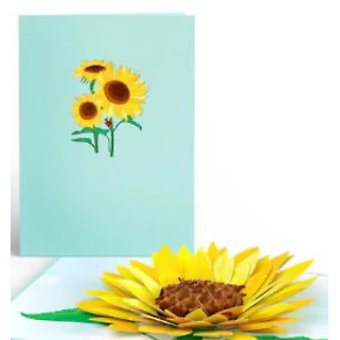 PopLove Card Sunflower Bloom
