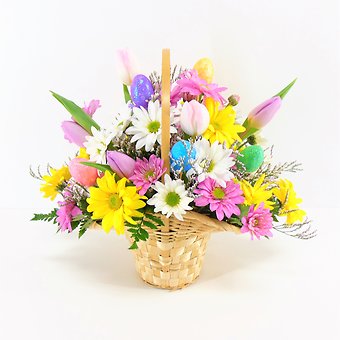 Egg-xtra Special Basket Bouquet